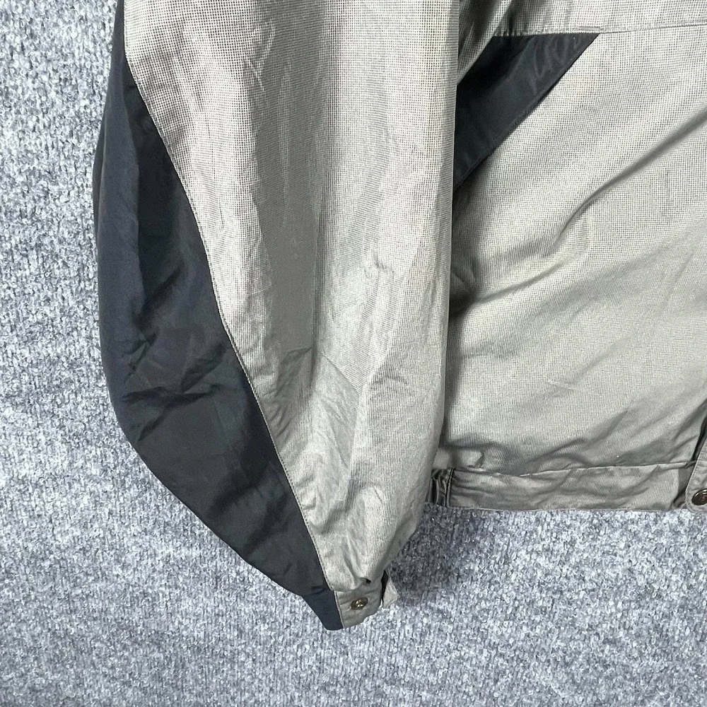 Footjoy Jacket Mens XL Gray Black Full Zip Lined Golf Wind Water Proof‎ Dryjoys